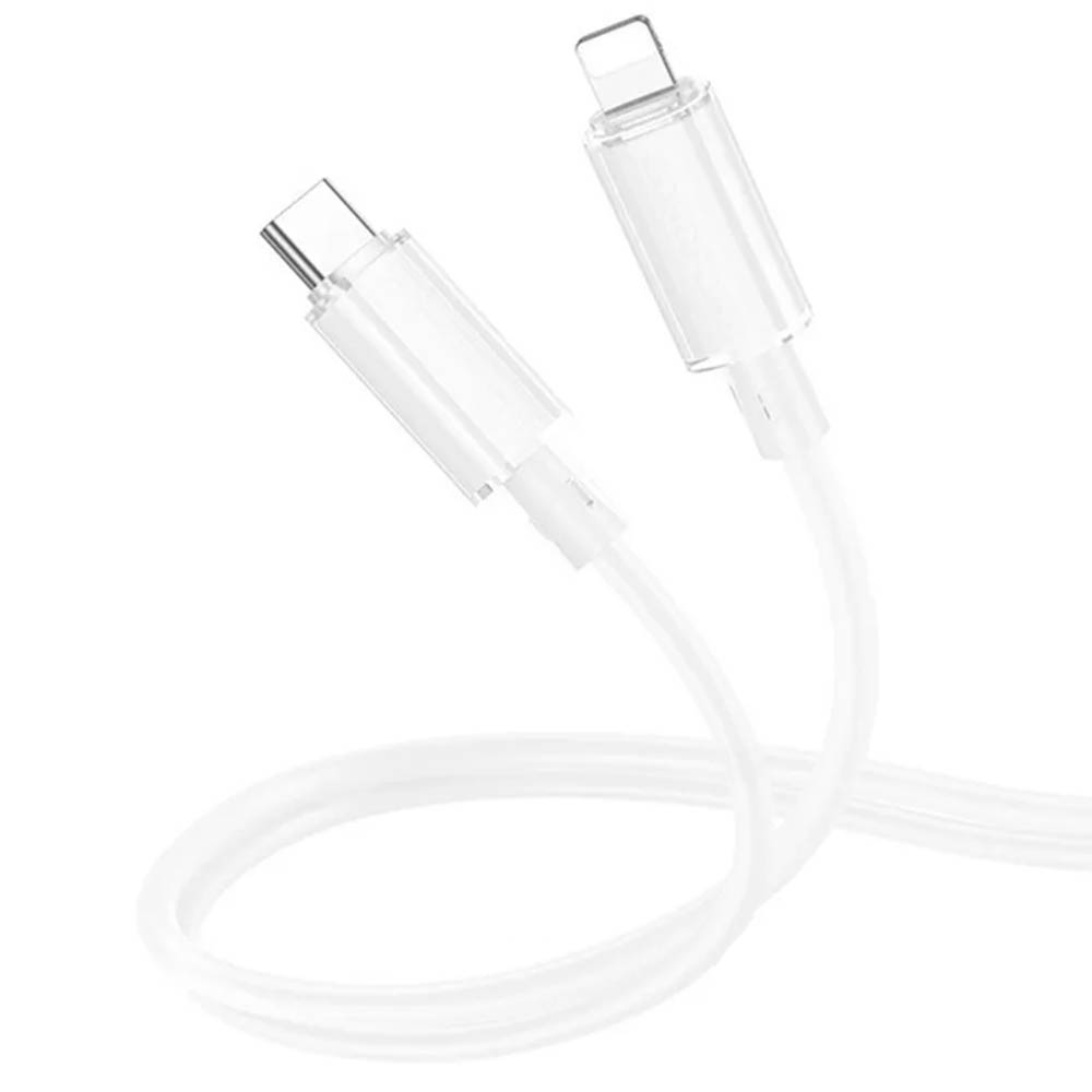 Кабель BOROFONE BX112 USB Type C на Lightning 8 pin, 27W, длина 1 метр, цвет белый
