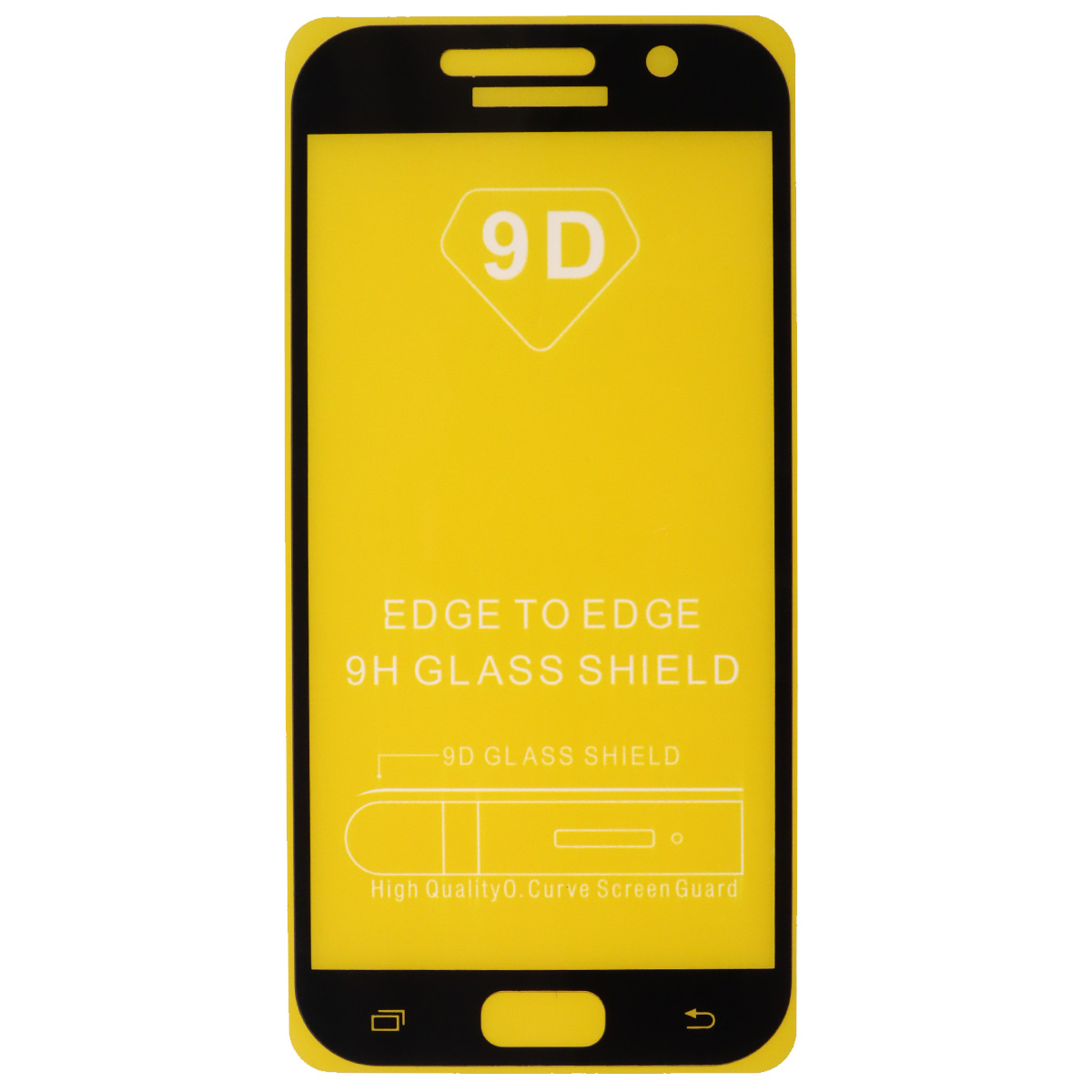 Защитное стекло 9D для SAMSUNG Galaxy A5 2017 (SM-A520), цвет окантовки черный