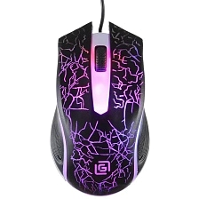 Мышь ОКЛИК (OKLICK) 395M Shadow проводная, оптическая, 1500 dpi, RGB подсветка, цвет черный Мышь ОКЛИК (OKLICK) 395M Shadow проводная, оптическая, 1500 dpi, RGB подсветка, цвет черный
