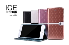 Чехол книжка Nillkin ICE leather для APPLE iPhone 6, 6G, 6S, экокожа, пластик, пленка, цвет черный.
