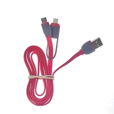 Кабель NGY-915 Micro USB, переходник на Lightning 8 pin, длина 1 метр, цвет красный