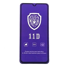 Защитное стекло 11D LION FULL GLUE для SAMSUNG Galaxy A01, A40, M01, цвет окантовки черный