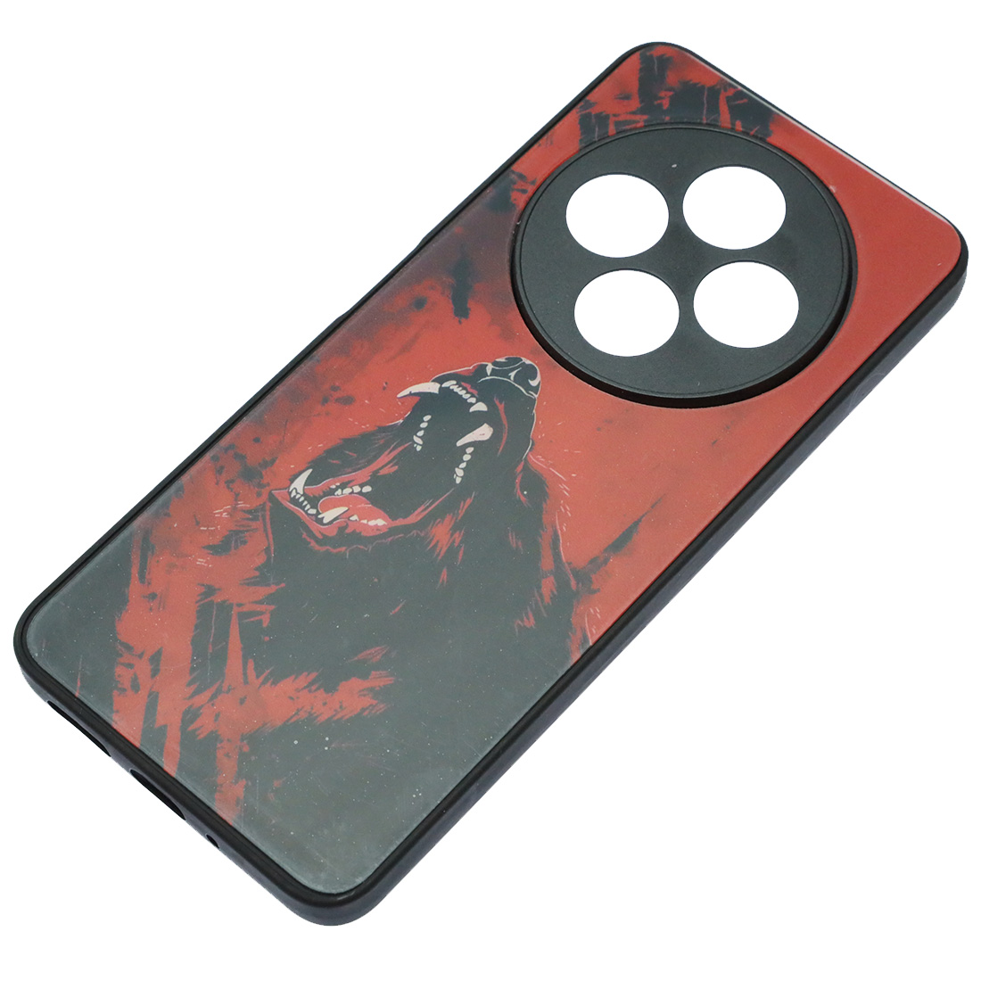 Чехол накладка для XIAOMI Redmi 14C, POCO C75, пластик, силикон, защита камеры, рисунок Рычащий медведь Чехол накладка для XIAOMI Redmi 14C, POCO C75, пластик, силикон, защита камеры, рисунок Рычащий медведь