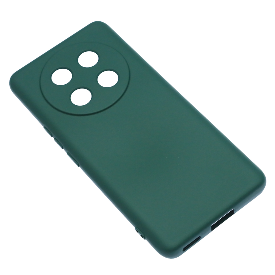 Чехол накладка NANO для Honor X9c, защита камеры, силикон, бархат, цвет темно зеленый