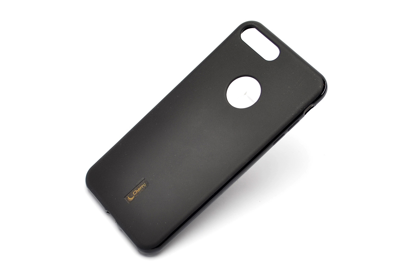 Чехол накладка CHERRY для APPLE iPhone 7, 8, силикон, цвет черный.