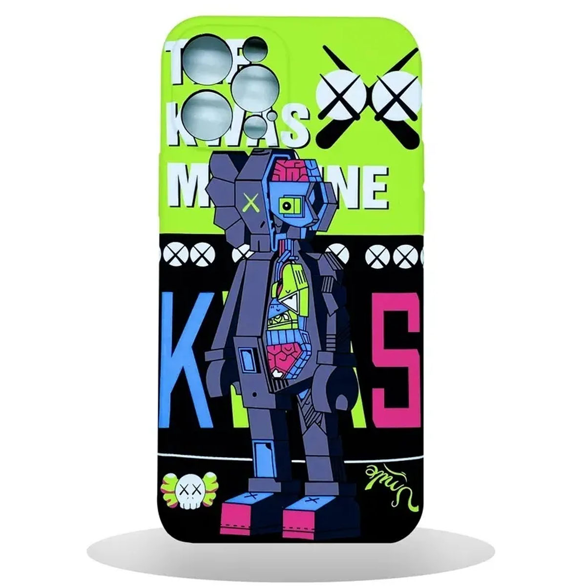 Чехол накладка LUXO для APPLE iPhone 13 Pro Max, светящийся, силикон, рисунок KWAS MACHINE
