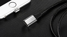 Кабель "Baseus" New insnap series магнитный кабель для Lightning 1.2M/2A цвет чёрный (-70%)