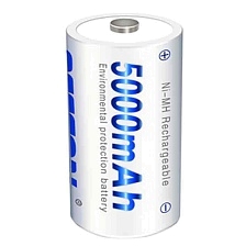 Аккумулятор перезаряжаемый BESTON, D, R20, BL2, NI-MH, 5000mAh