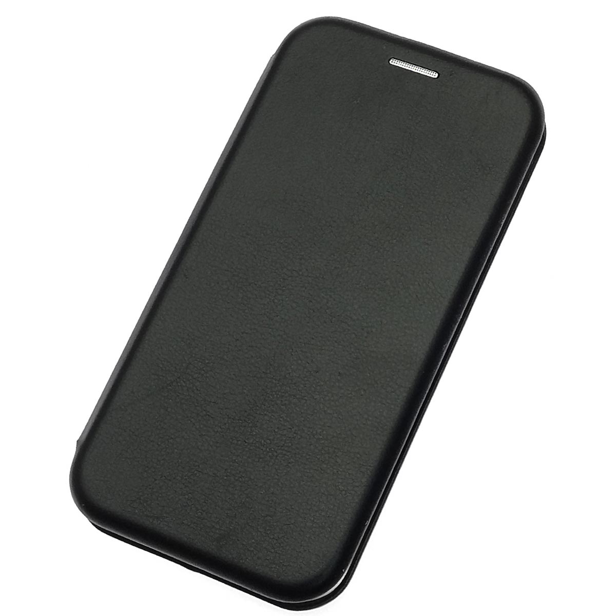 Чехол книжка для XIAOMI Mi 5C, экокожа, визитница, цвет черный.