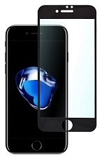 Стекло защитное "5D" для iPhone 7/8Plus в упаковке, цвет черный.