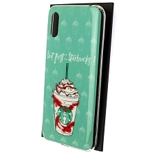 Чехол накладка для XIAOMI Redmi 9A, силикон, рисунок But first...Starbucks