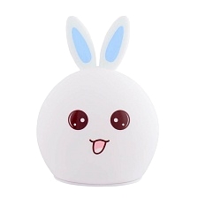 Лампа ночник Rabbit silicone lamp, Кролик, цвет синий