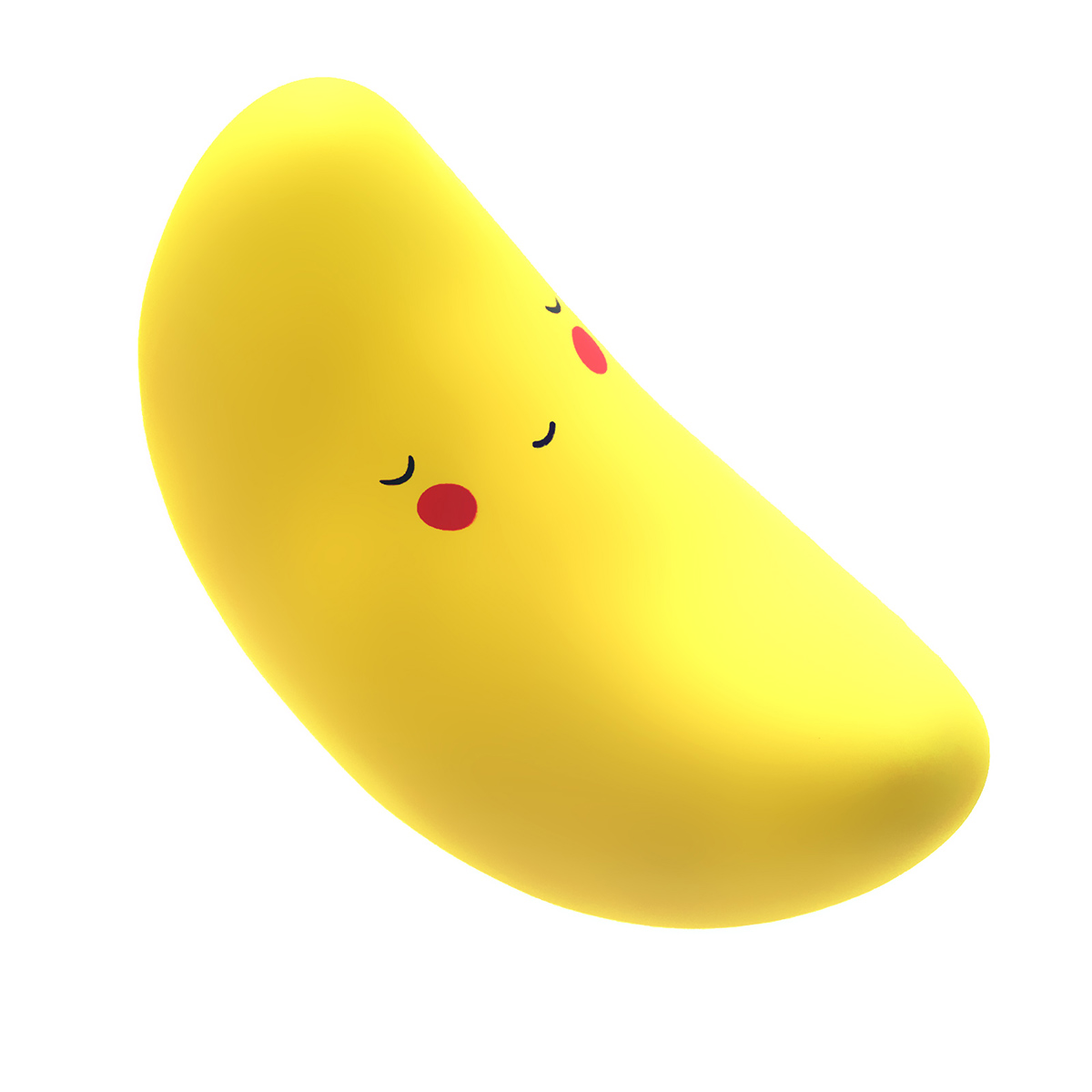 Лампа ночник Baby Soft Touch, Спящая луна, цвет желтый | Последняя цена