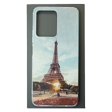 Чехол накладка для XIAOMI Redmi Note 12 4G, силикон, глянцевый, рисунок Эйфелева башня Чехол накладка для XIAOMI Redmi Note 12 4G, силикон, глянцевый, рисунок Эйфелева башня