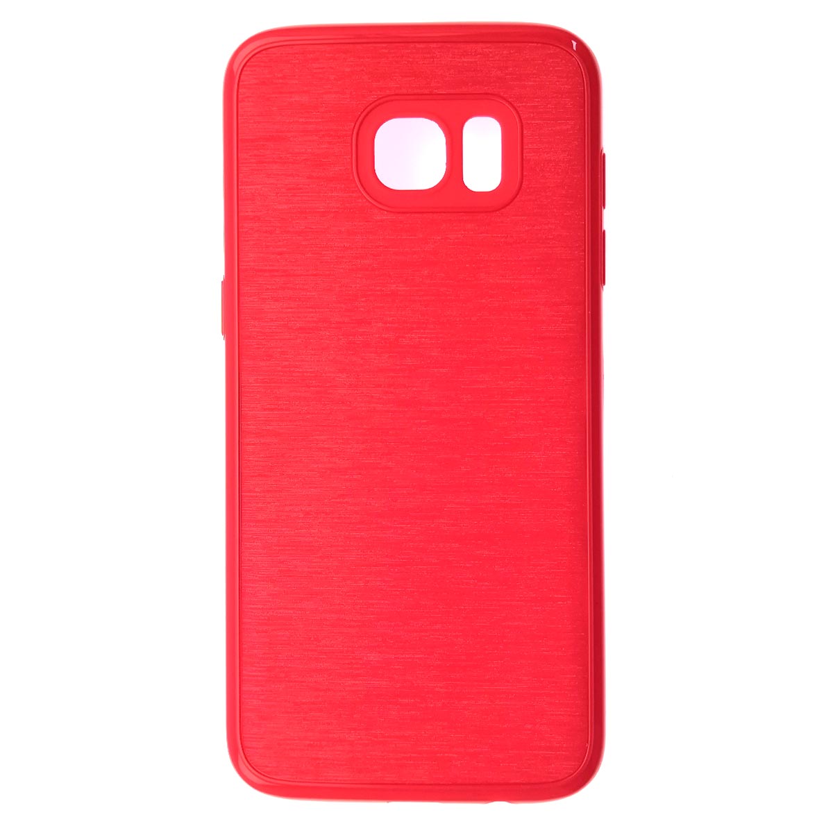 Чехол накладка для SAMSUNG Galaxy S7 Edge (SM-G935), силикон, текстура, цвет красный
