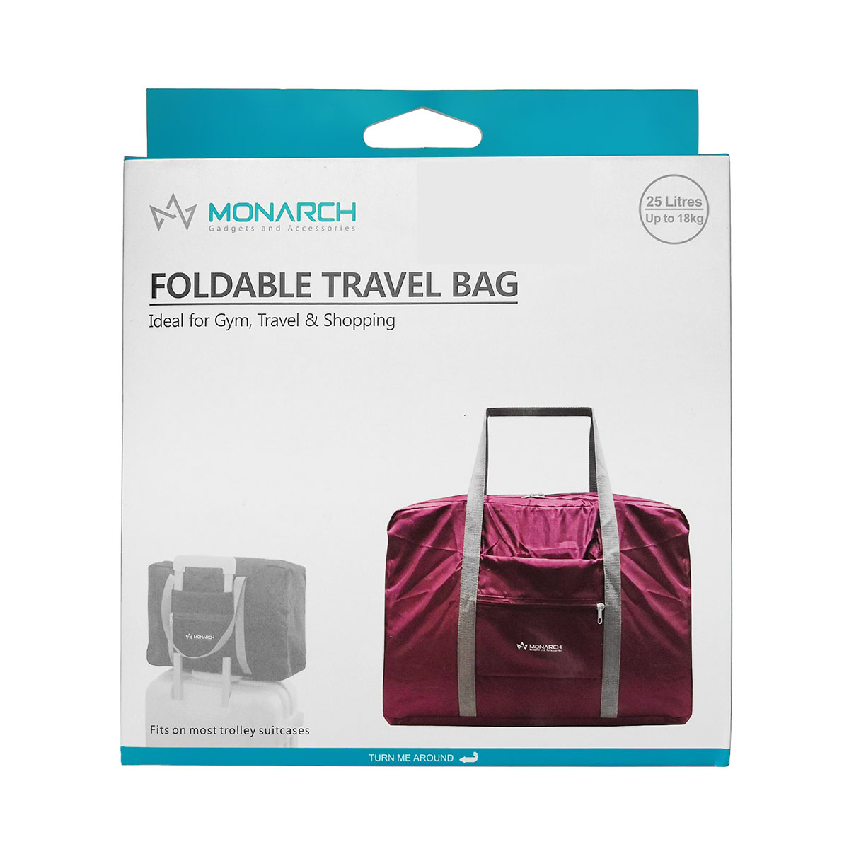 Рюкзак спортивный MONARCH FOLDABLE BACKPACK выдерживает 18 кг, цвет фиолетовый.