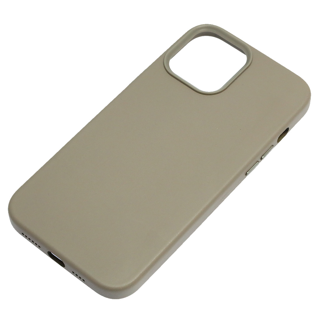 Чехол накладка Leather Case для APPLE iPhone 12 Pro Max, силикон, бархат, экокожа, цвет светло серый Чехол накладка Leather Case для APPLE iPhone 12 Pro Max, силикон, бархат, экокожа, цвет светло серый