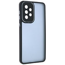 Чехол накладка KING для SAMSUNG Galaxy A33 5G, силикон, пластик, защита камеры, цвет окантовки черный