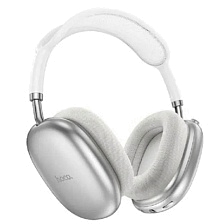 Гарнитура (наушники с микрофоном) беспроводная, полноразмерная, HOCO W55 Plus, ANC, цвет серебристый