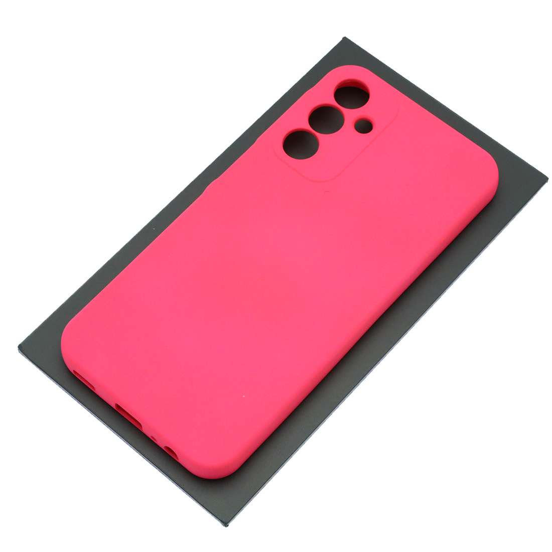 Чехол накладка Silicon Cover для SAMSUNG Galaxy A15, защита камеры, силикон, бархат, цвет фуксия Чехол накладка Silicon Cover для SAMSUNG Galaxy A15, защита камеры, силикон, бархат, цвет фуксия