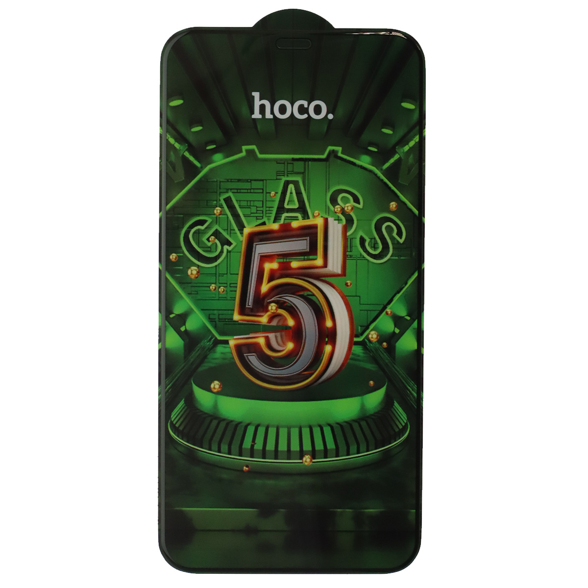 Защитное стекло 5D HOCO G12 для APPLE iPhone XR (6.1"), iPhone 11 (6.1"), цвет окантовки черный