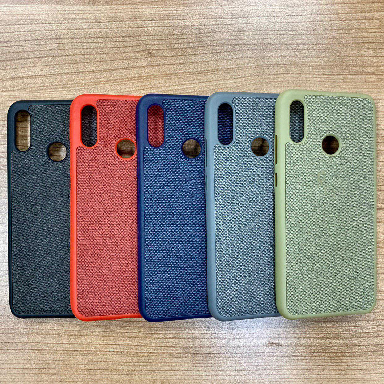Чехол накладка для HUAWEI Honor P Smart, Honor 10 Lite, силикон, под джинс, цвет красный