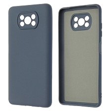 Чехол накладка NANO для XIAOMI POCO X3, POCO X3 Pro, силикон, бархат, цвет серый Чехол накладка NANO для XIAOMI POCO X3, POCO X3 Pro, силикон, бархат, цвет серый
