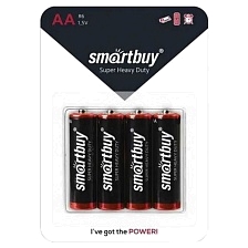 Батарейка SMARTBUY SBBZ-2A04B LR6, BL4 Батарейка SMARTBUY SBBZ-2A04B LR6, BL4