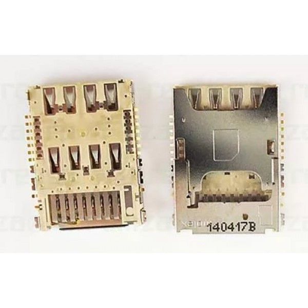 Коннектор SIM+MMC для LG D618/D855/D690/D724/H818/D335/H502 (G2 Mini/G3/G3 Stylus/G3s/G4/L Bello).