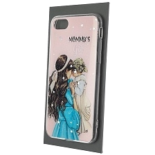 Чехол накладка Vinil для APPLE iPhone 7, iPhone 8, iPhone SE 2020, силикон, блестки, глянцевый, рисунок Mommy's Girl