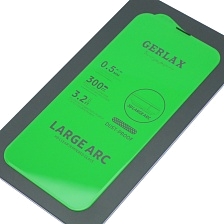 Защитное стекло безрамочное GERLAX 300CC для APPLE iPhone 15 Pro Max, сеточка для динамика, прозрачное
