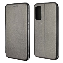 Чехол книжка STYLISH для SAMSUNG Galaxy S20FE (SM-G780), экокожа, визитница, цвет серебристый