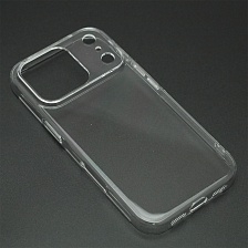 Чехол накладка KWI-NI для APPLE iPhone 17 Pro (6.3"), пластик, силикон, прозрачный