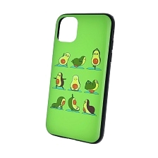 Чехол накладка для APPLE iPhone 11, силикон, рисунок Авокадо Зарядка.