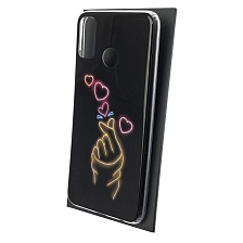 Чехол накладка Vinil для HUAWEI Honor 9X Lite (JSN-L21), силикон, рисунок щелчок с сердечком
