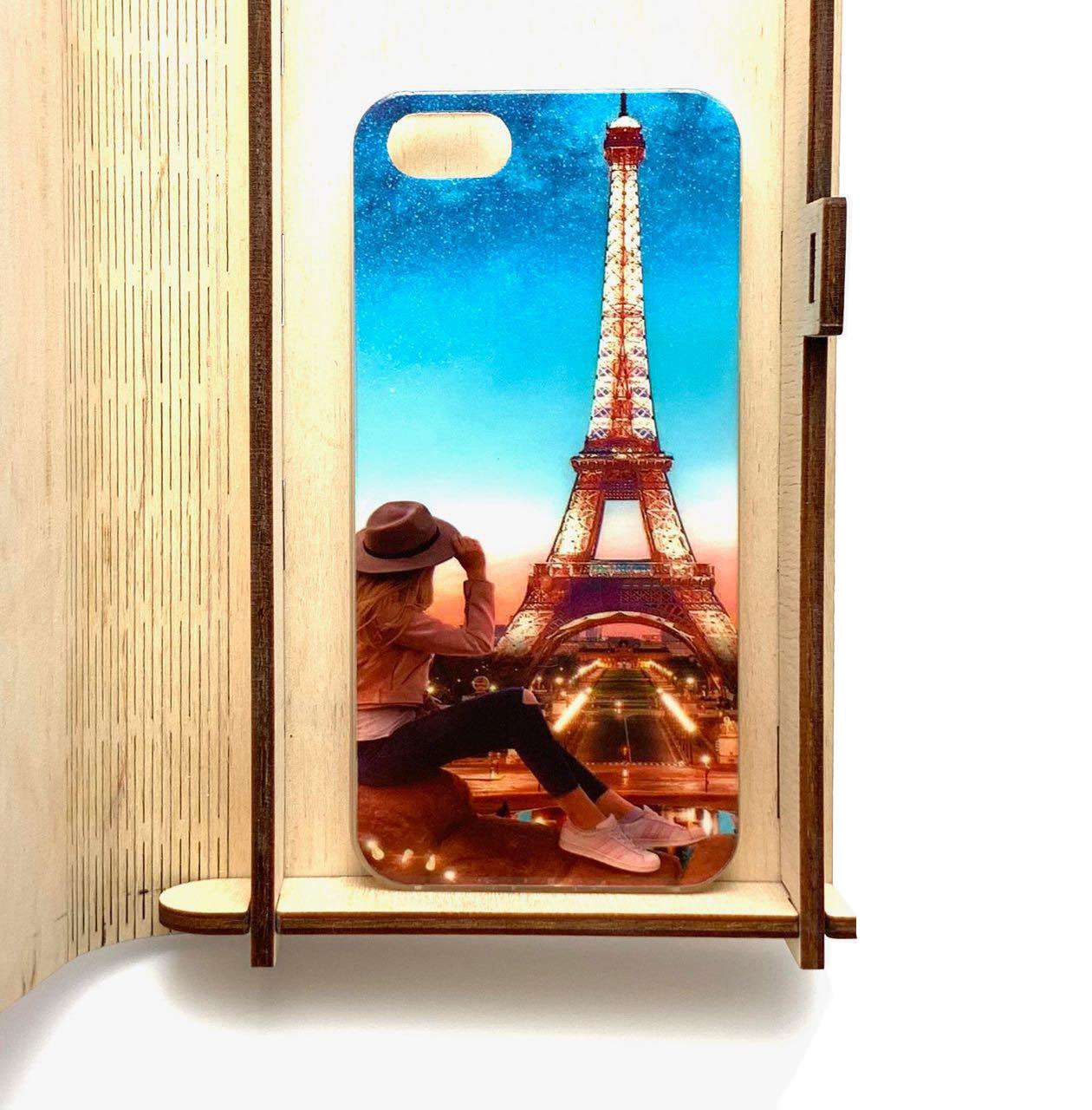 Чехол накладка для APPLE iPhone 5, 5S, SE, силикон, имитация стекла, рисунок Париж Paris. Чехол накладка для APPLE iPhone 5, 5S, SE, силикон, имитация стекла, рисунок Париж Paris.