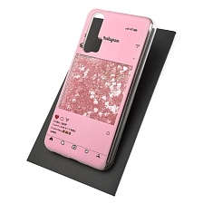Чехол накладка TransFusion для HUAWEI Honor 20 PRO (YAL-L41), силикон, переливашка, рисунок Lovely Instagram.