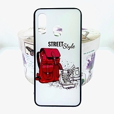 Чехол накладка BRF для SAMSUNG Galaxy A40 (SM-A405), силикон, рисунок Рюкзак и ботинки. Чехол накладка BRF для SAMSUNG Galaxy A40 (SM-A405), силикон, рисунок Рюкзак и ботинки.