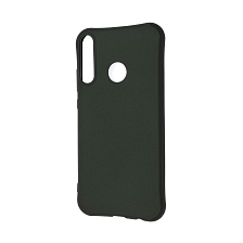 Чехол накладка SLIM MATTE для HUAWEI Honor 9C, P40 Lite E, Y7P, силикон, матовый, цвет темно зеленый.