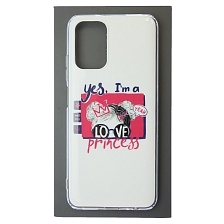 Чехол накладка для XIAOMI Redmi Note 10, Note 10S, POCO M5s, силикон, глянцевый, рисунок yes, I`m a LOVE princess
