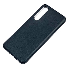 Чехол накладка Shine для HUAWEI P30 (ELE-L29, ELE-L09), силикон, блестки, цвет черный