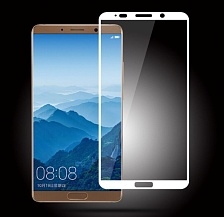 Защитное стекло 2D Full glass для Huawei Mate 10 /техпак/ белый.