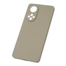 Чехол накладка Soft Touch для HUAWEI Honor 50, Nova 9, силикон, матовый, цвет светло серый