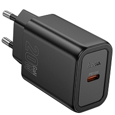 СЗУ (Сетевое зарядное устройство) HOCO N60 Type-C PD20W, цвет черный