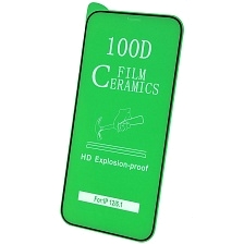 Защитное стекло 100D Ceramics для APPLE iPhone 12, цвет окантовки черный Защитное стекло 100D Ceramics для APPLE iPhone 12, цвет окантовки черный