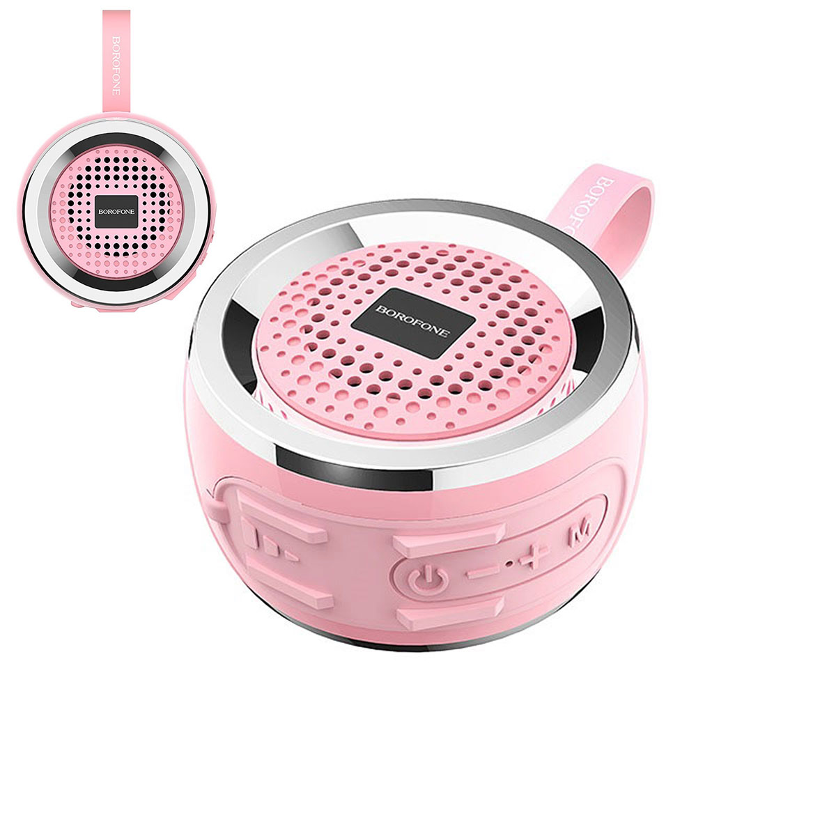 Портативная Bluetooth колонка BOROFONE BR2 Aurora Sports Wireless Speaker, цвет розовый