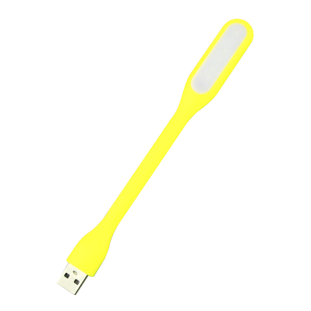 LED USB светильник, 6 диодов, длина 16.5 см, цвет желтый