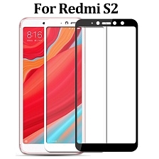 Защитное стекло для XIAOMI Redmi S2 Full Glue 9H кант белый.