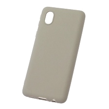 Чехол накладка Soft Touch для SAMSUNG Galaxy A01 Core (SM-A013), силикон, матовый, цвет светло серый