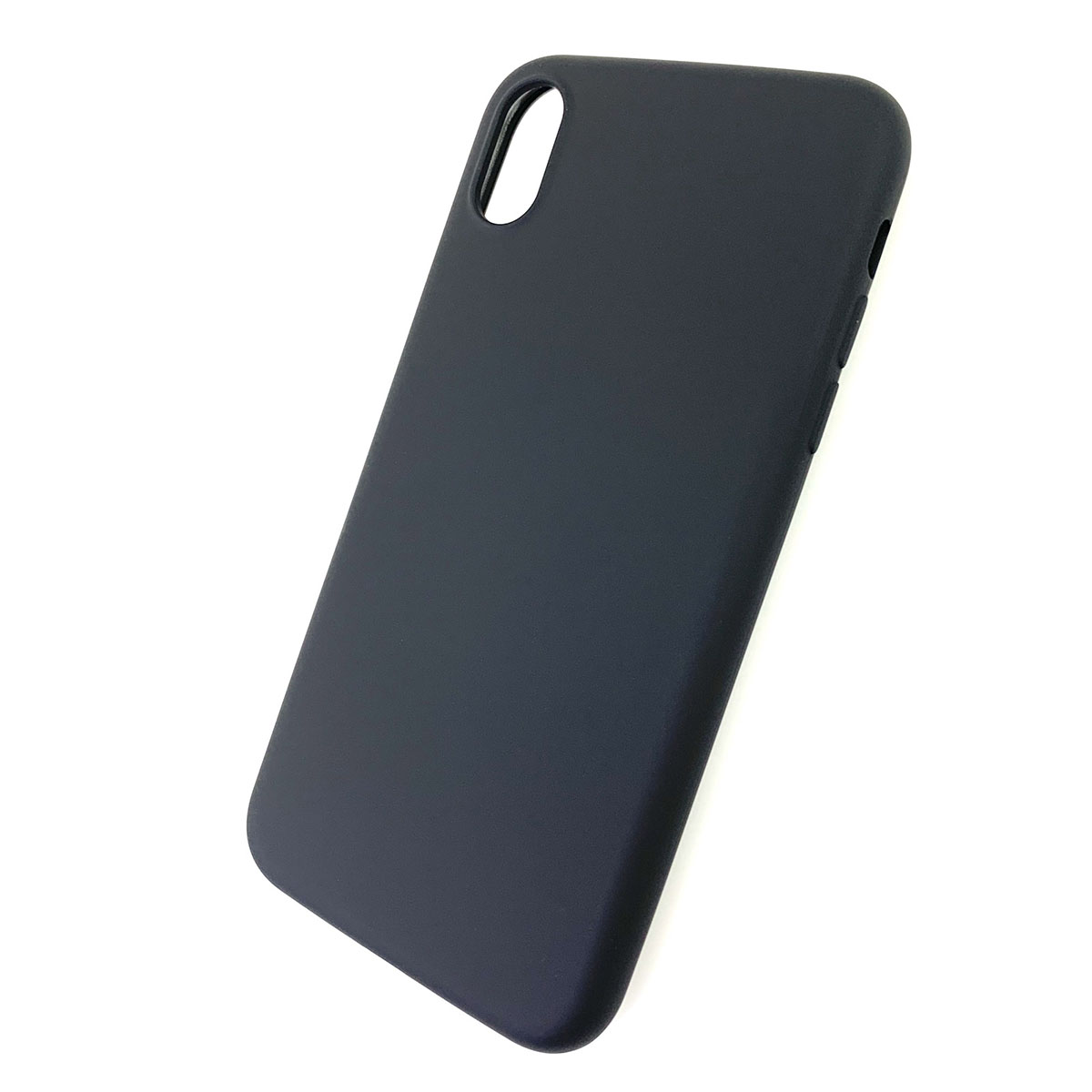 Чехол накладка для APPLE iPhone XR, силикон, цвет черный.